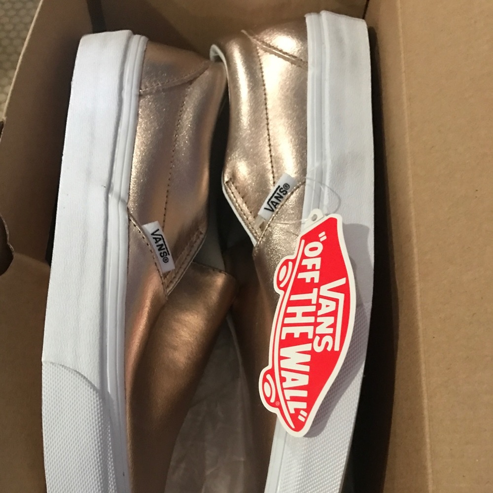 New Rose-gold Vans (in box, never worn)